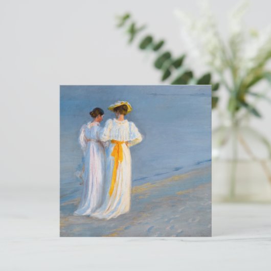 Peder Severin Kroyer - Anna Ancher & Marie Kroyer 招待状 (スタンド正面)