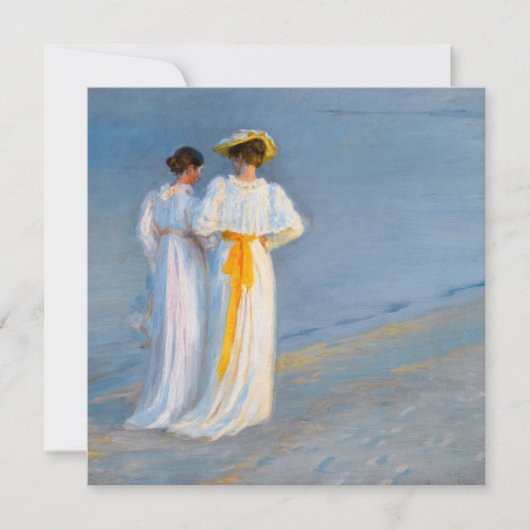 Peder Severin Kroyer - Anna Ancher & Marie Kroyer 招待状 (正面)