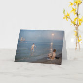 Peder Severin Kroyer - Boys Bathing at Skagen カード (黄色い花)