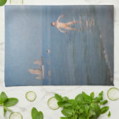 Peder Severin Kroyer - Boys Bathing at Skagen キッチンタオル (折り畳み)