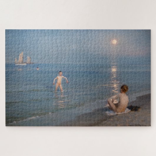 Peder Severin Kroyer - Boys Bathing at Skagen ジグソーパズル (横)