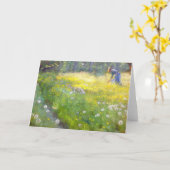 Peder Severin Kroyer - Marie Kroyer in the Garden カード (黄色い花)