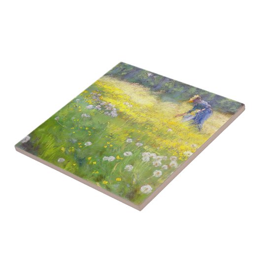 Peder Severin Kroyer - Marie Kroyer in the Garden タイル (側面)