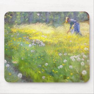Peder Severin Kroyer - Marie Kroyer in the Garden マウスパッド