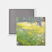 Peder Severin Kroyer - Marie Kroyer in the Garden マグネット (正面/裏面)