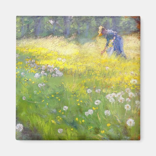 Peder Severin Kroyer - Marie Kroyer in the Garden マグネット (正面)