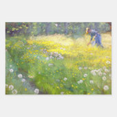Peder Severin Kroyer - Marie Kroyer in the Garden ラッピングペーパーシート (正面2)