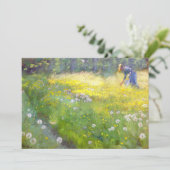 Peder Severin Kroyer - Marie Kroyer in the Garden 招待状 (スタンド正面)