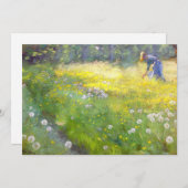 Peder Severin Kroyer - Marie Kroyer in the Garden 招待状 (正面/裏面)