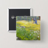 Peder Severin Kroyer - Marie Kroyer in the Garden 缶バッジ (正面&裏面)