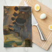 Peder Severin Kroyer - Midsummer's Eve Bonfire キッチンタオル (四つ折り)