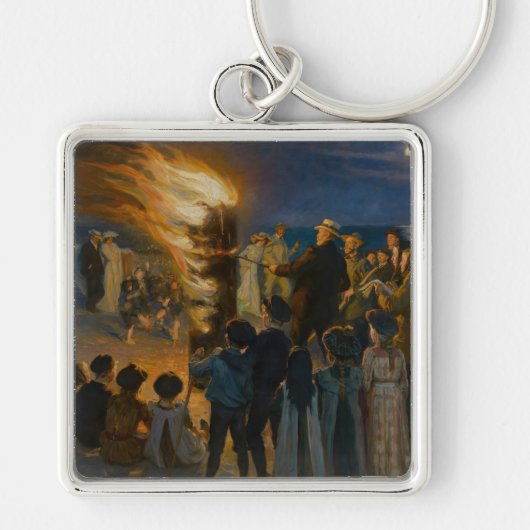 Peder Severin Kroyer - Midsummer's Eve Bonfire キーホルダー (正面)