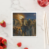 Peder Severin Kroyer - Midsummer's Eve Bonfire スタンダードカクテルナプキン (インサイチュ)