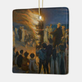 Peder Severin Kroyer - Midsummer's Eve Bonfire セラミックオーナメント (左)