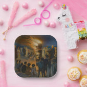 Peder Severin Kroyer - Midsummer's Eve Bonfire ペーパープレート (パーティー)