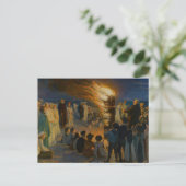 Peder Severin Kroyer - Midsummer's Eve Bonfire ポストカード (スタンド正面)