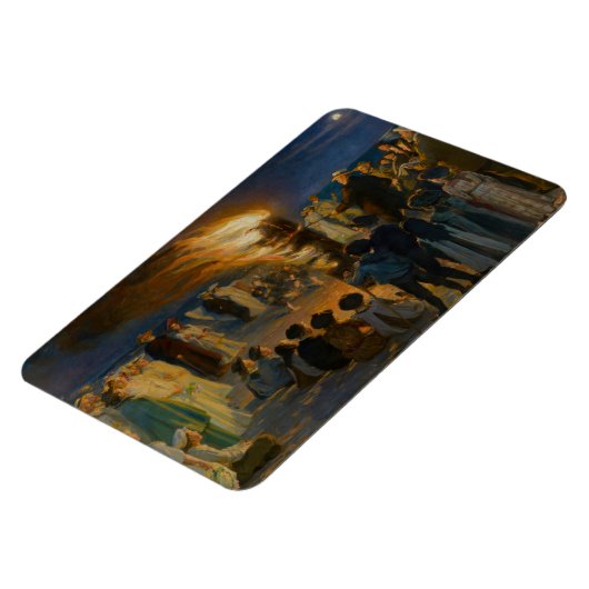 Peder Severin Kroyer - Midsummer's Eve Bonfire マグネット (左側)