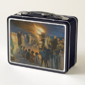 Peder Severin Kroyer - Midsummer's Eve Bonfire メタルランチボックス (裏面)