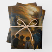 Peder Severin Kroyer - Midsummer's Eve Bonfire ラッピングペーパーシート (インサイチュ)