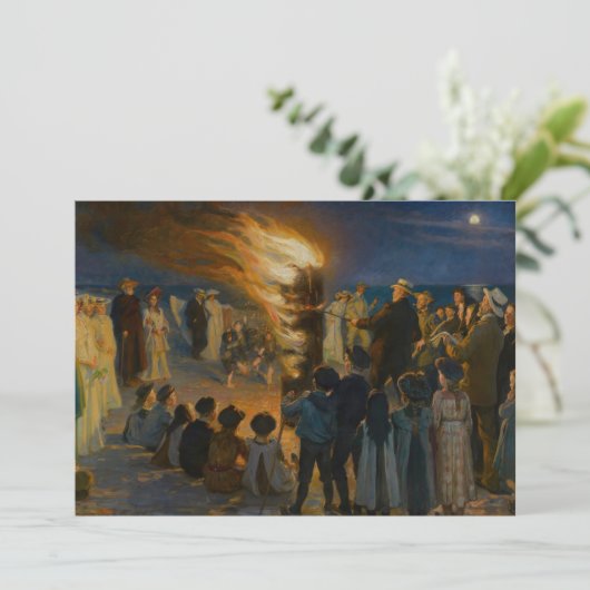 Peder Severin Kroyer - Midsummer's Eve Bonfire 招待状 (スタンド正面)