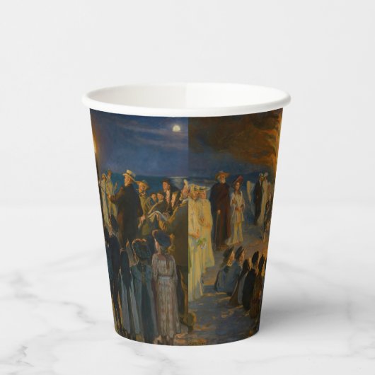 Peder Severin Kroyer - Midsummer's Eve Bonfire 紙コップ (左)