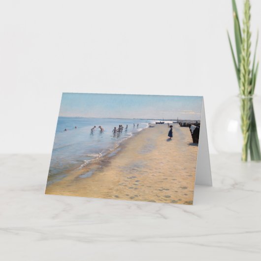 Peder Severin Kroyer - Summer Day at Skagenビーチ カード (正面)