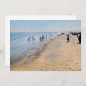 Peder Severin Kroyer - Summer Day at Skagenビーチ 招待状 (正面/裏面)