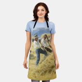 Peder Severin Kroyer - Threshing in the Abruzzi エプロン (着用した状態)