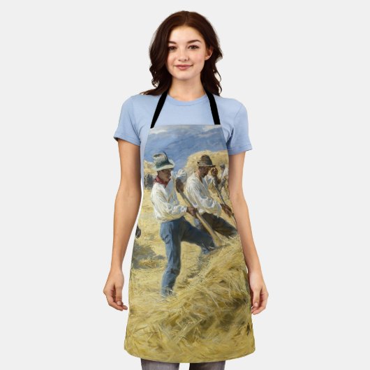 Peder Severin Kroyer - Threshing in the Abruzzi エプロン (着用した状態)