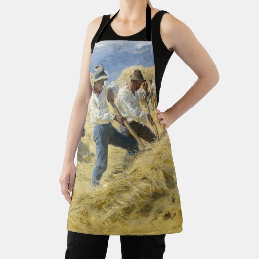 Peder Severin Kroyer - Threshing in the Abruzzi エプロン (インサイチュ)
