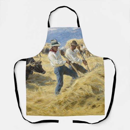 Peder Severin Kroyer - Threshing in the Abruzzi エプロン (正面)