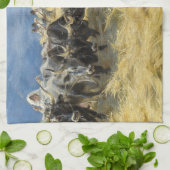 Peder Severin Kroyer - Threshing in the Abruzzi キッチンタオル (折り畳み)