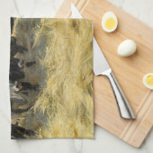 Peder Severin Kroyer - Threshing in the Abruzzi キッチンタオル (四つ折り)