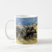 Peder Severin Kroyer - Threshing in the Abruzzi コーヒーマグカップ (左)