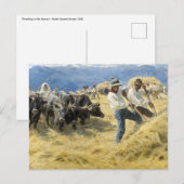 Peder Severin Kroyer - Threshing in the Abruzzi ポストカード (正面/裏面)