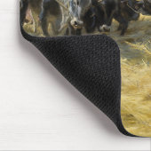 Peder Severin Kroyer - Threshing in the Abruzzi マウスパッド (コーナー)