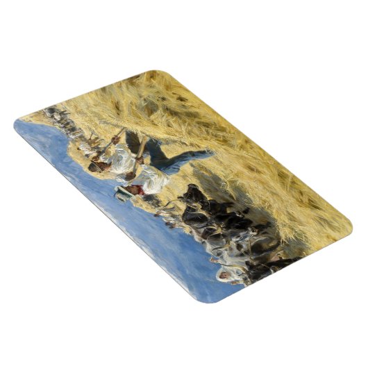 Peder Severin Kroyer - Threshing in the Abruzzi マグネット (右側)