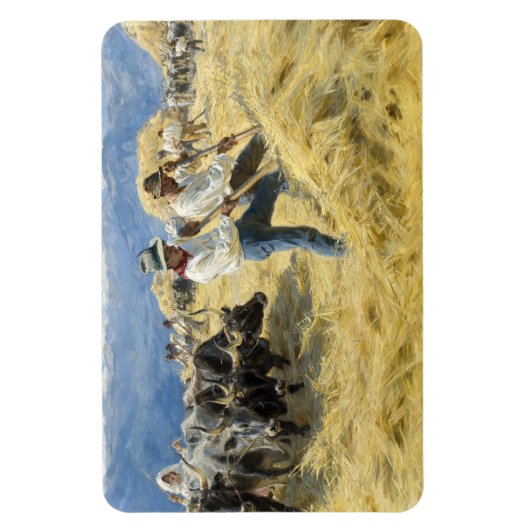 Peder Severin Kroyer - Threshing in the Abruzzi マグネット (縦)