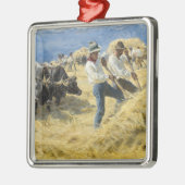 Peder Severin Kroyer - Threshing in the Abruzzi メタルオーナメント (左)