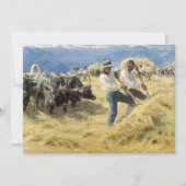 Peder Severin Kroyer - Threshing in the Abruzzi 招待状 (正面)