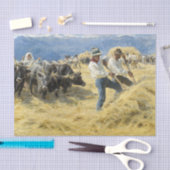 Peder Severin Kroyer - Threshing in the Abruzzi 薄葉紙 (クラフト)