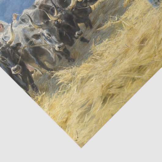 Peder Severin Kroyer - Threshing in the Abruzzi 薄葉紙 (詳細)