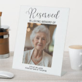 Pedestal Memorial Sign for Wedding Reserved Chair  台座サイン (インサイチュ)