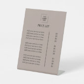 Pedestal Sign 台座サイン (正面)