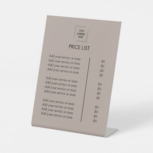 Pedestal Sign 台座サイン (正面)