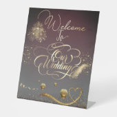 Pedestal Sign de boda con velas 台座サイン (正面)