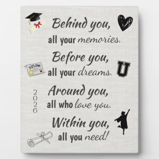 Pedestal Sign for Graduate フォトプラーク