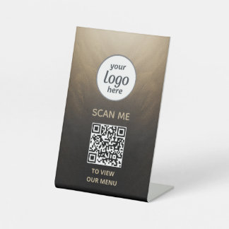 Pedestal Sign – Luxury Menu Display 台座サイン