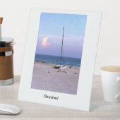 Pedestal Sign Sailboat banner jGibney The Museum  台座サイン (インサイチュ)