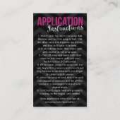 Pediのパックの名刺 名刺 (裏面)